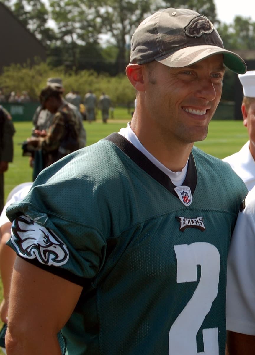 David Akers at Eagles training camp in 2008.